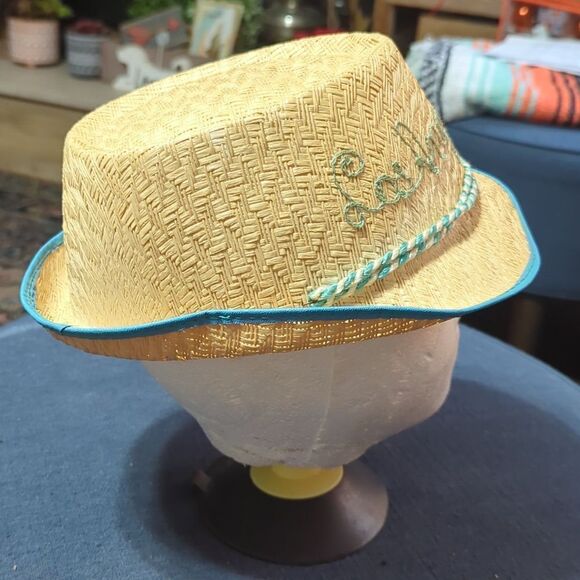 Vintage Souvenir Hat, LA Los Angeles, CA, Souvenir Straw Hat Car - Picture 5 of 5